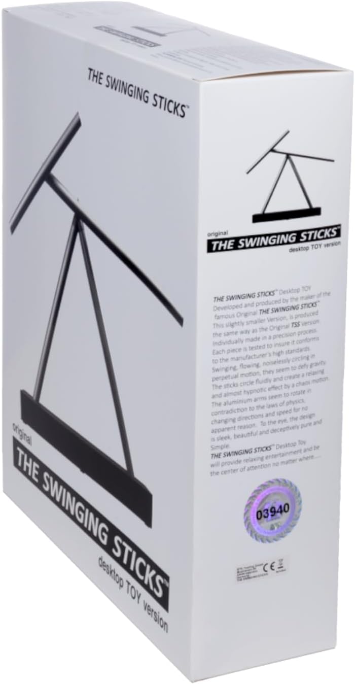 Kinetic Energy Sculpture - Desktop Toy Version (Black/Gold)