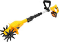 Cordless Tiller Cultivator, Electric Garden Tiller w/250 RPM, 4' Tilling Width, 3.9' Depth, Portable Rotary Tillers, Garden Rototiller for Plowing, Weeding, Turning Over Soil