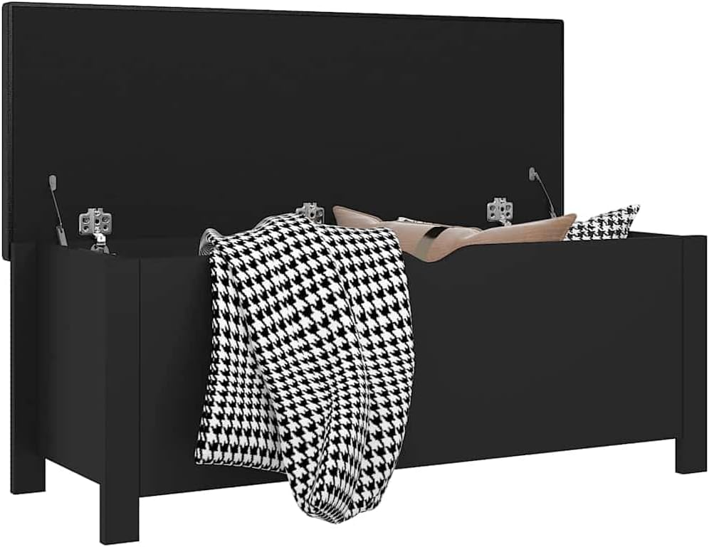 Modern Design Storage Box with a Cushion Bench, Entryway Bench with Cushioned Seat for Living Room, Home, Office, 41.3'x15.7'x17.7',-371