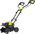 Electric Tiller Cultivator, 180rpm Garden Rototiller, Powerful Brushless Motor, Gardening Tiller with Safety Dual On/Off Switch for Lawn Orchard Vegetable Patch