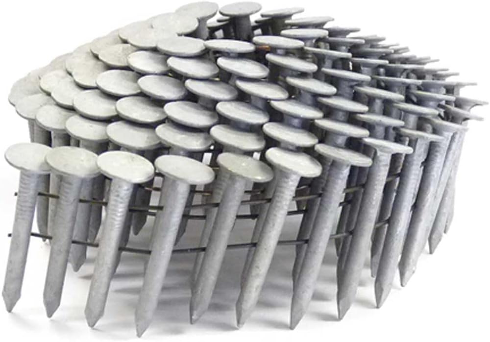 1-1/4' Smooth A153-D HDG Coil Roofing Nails 7,200ct