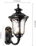 Wall Mounted Light European Waterproof IP54 Outdoor Wall Lamp Retro External Garden Glass Lantern Sconce Light Tradition Victoria Antique Balcony Corridor Landscape E27 Decor Wall Spotlights Rea