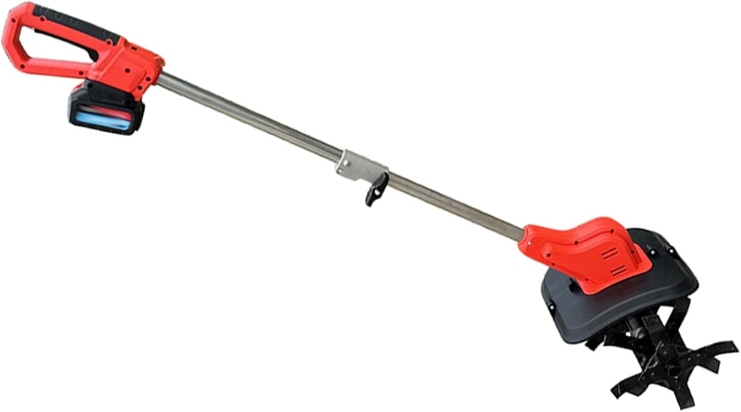 Electric Garden Cultivator Tiller, 24cm Working Depth, 2 Battery Operated, Lightweight Ergonomic Handle - Digital Display, Efficient Performance, Ideal for Gardening