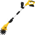 Cordless Tiller Cultivator, Cordless Handheld Cultivator, Lightweight Garden Tiller Cultivator, 42'-50' Retractable Pole Electric Garden Tiller for Lawn Yard Soil Cultivation with 4.0Ah ower Tillers