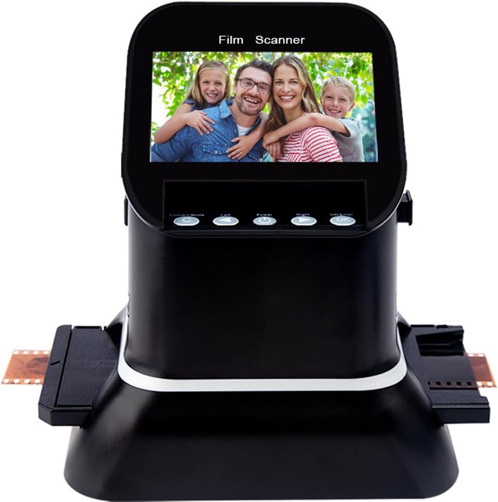 Professional 22MP Film Scanner Slide Scanner with 4.3' LCD, High Resolution Film to Digital Converter for 35mm 120 126 127 135 Negatives & Slides
