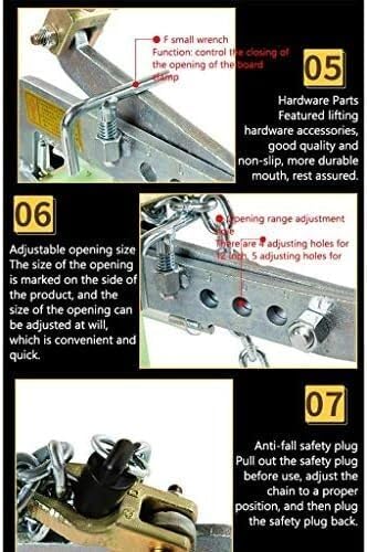 Lifting clamp Heavy-duty Plate Lifting Adjustable Opening Vertical Plate Alloy Steel Clamp Suspension Clamp Fixing device(8 in)