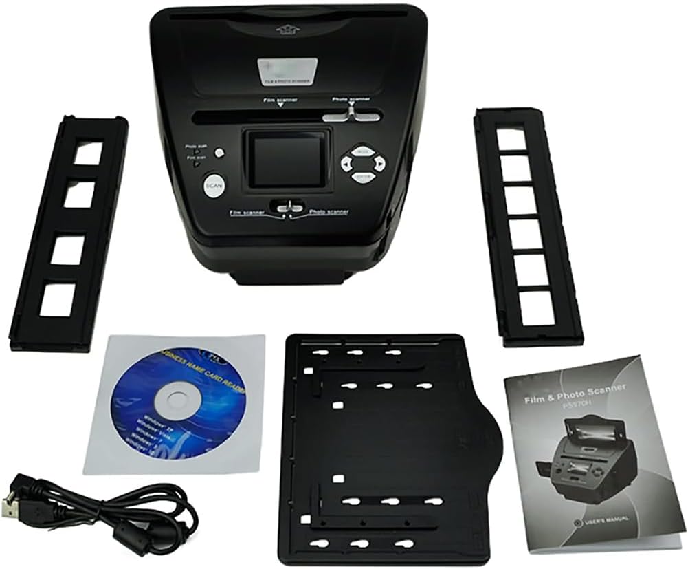 Film and Slide Scanner, Professional 35Mm Film Scanner, Converts 35Mm/135 Slides & Negatives to Digital JPG Photos, 16MP Photo Slide