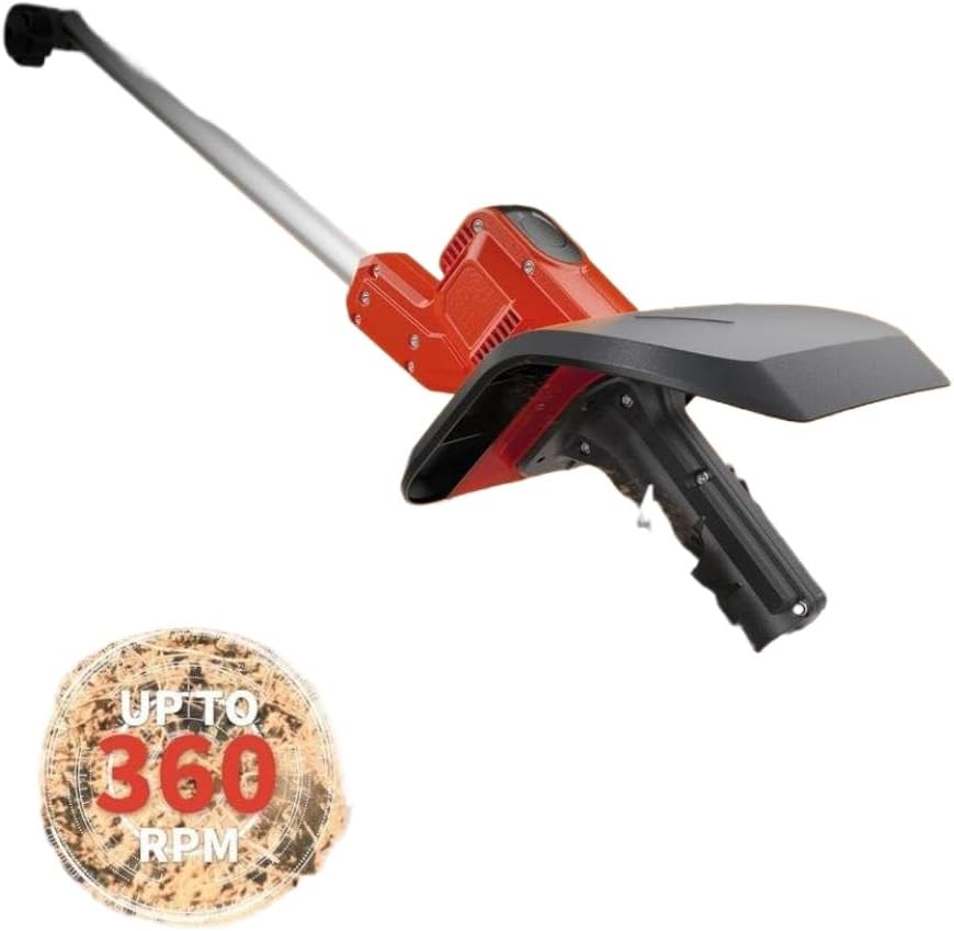 Electric Garden Tiller Cultivator 360 RPM 9 in Tilling Width Tool Only Compatible with Automotive Motorcycle Parts Use with Milwaukee 18V Batteries