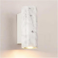 Nordic Minimalist Natural White Marble Modern Living Room Balcony Decoration Spotlight Landscape Corridor Warm Color Wall Lamp Simple(White)
