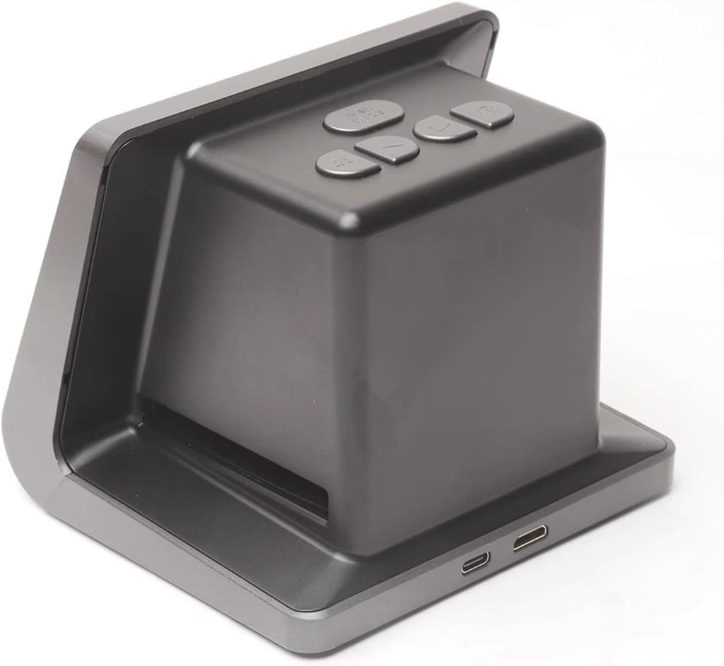 Slide Scanner, Digital Film Scanner, with Large 5' LCD Screen, Convert Color and B and W Negatives and Slides 35mm, High Resolution 22 MP JPEG Photos