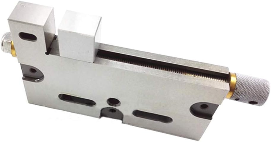 4'' Wire EDM Vise High Precision Stainless Steel Jaw Opening Clamp 3kg, Slow-Moving Wire Vise for Small Workpieces