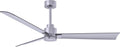 Matthews AK-BN-BN-56 Alessandra Wet Rated 56' Outdoor Ceiling Fan without Light, Remote Included, Silent DC Motor, Brushed Nickel