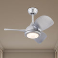 Ceiling Fans with Lights, 30 Inch Modern Low Profile Ceiling Fan with Remote Control 6 Speeds, 3000-6000K Dimmable Timing (1/2/4 hours) 3 Blades Large Ceiling Fan for Indoor and Outdoor Bedroom Patios