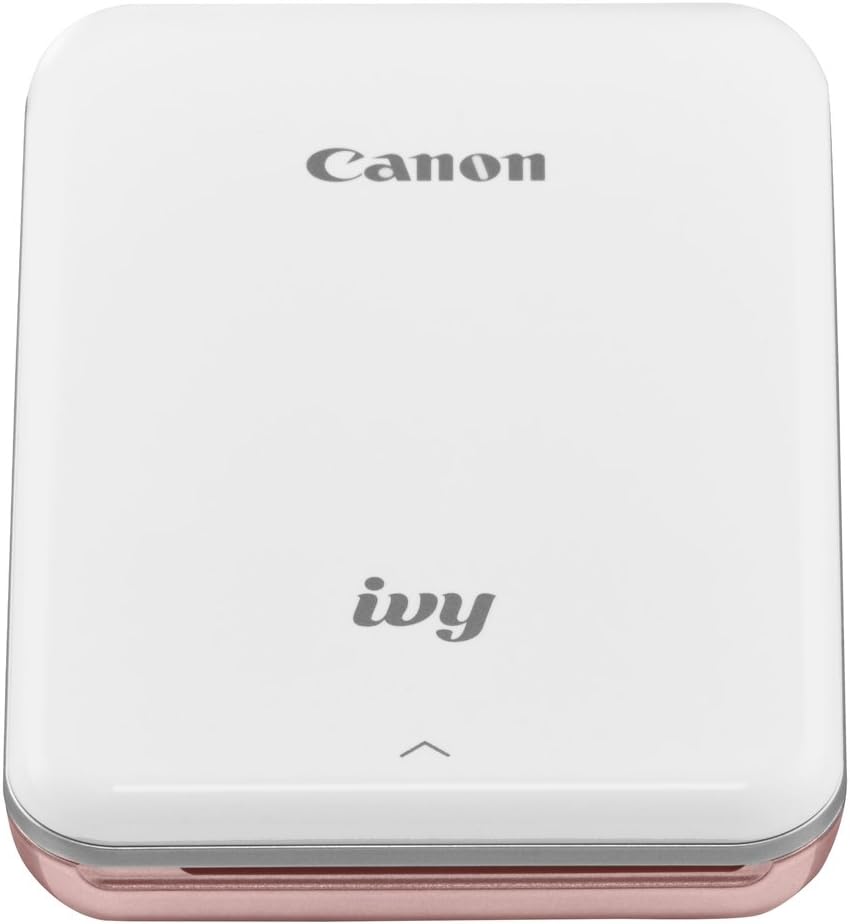 Canon IVY Mini Photo Printer for Smartphones (Rose Gold) - Sticky-back prints, Pocket-size
