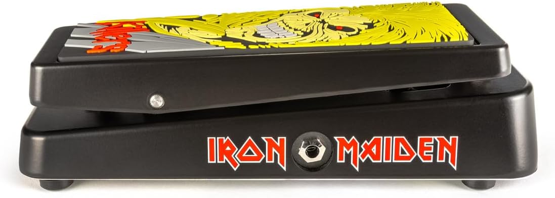 Dunlop IM95K Iron Maiden Killers Cry Baby Wah Pedal - Bundle with 3 MXR Patch Cables and Dunlop Custom Jazz III Guitar Picks