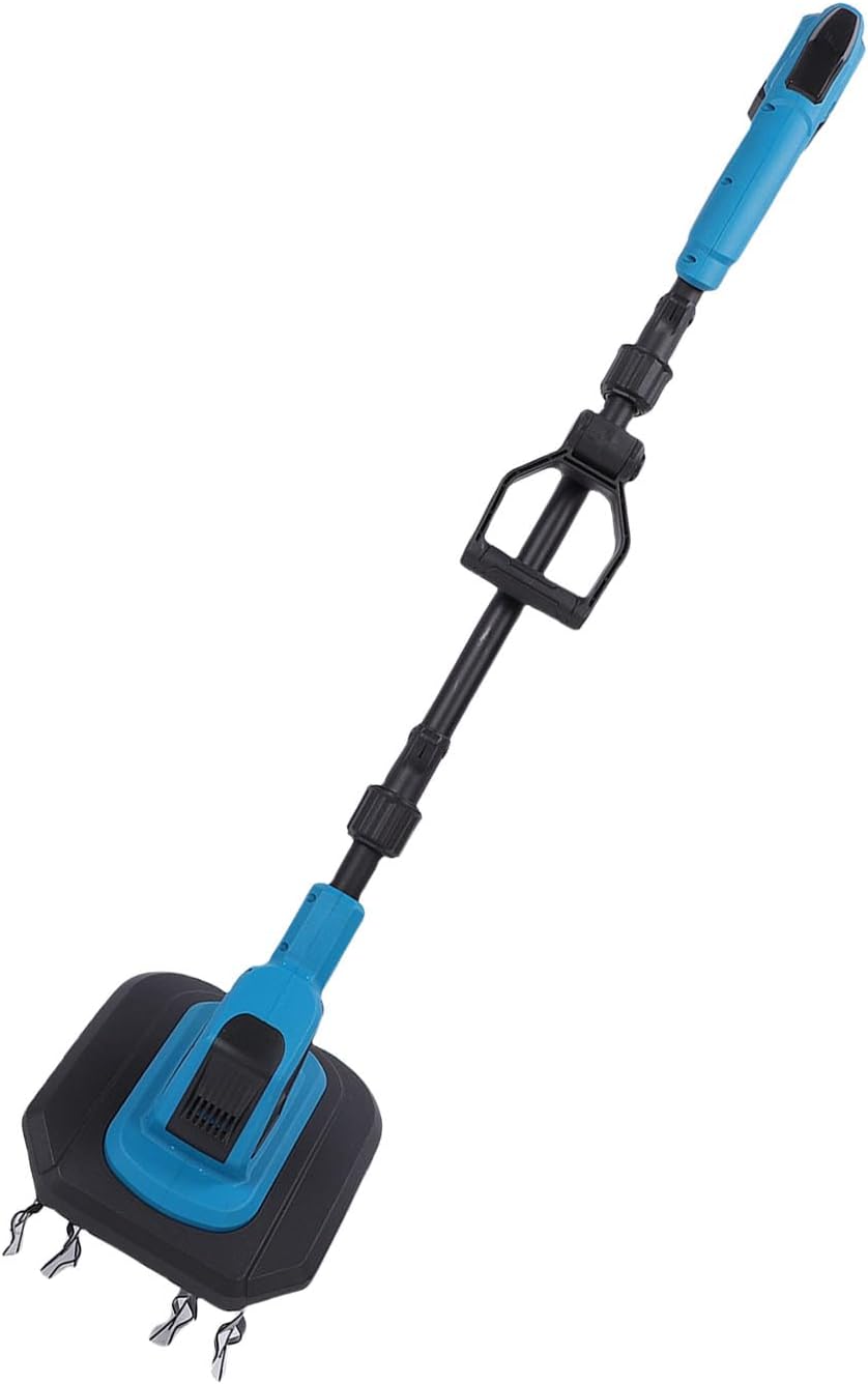 Electric Cultivator 4.5AH Battery Powered Cordless Tiller for Garden, Lawn Soil Cultivation, 2 Wheels, 170mm Depth - High Power, Lightweight Design, Ideal Gardening Rototiller