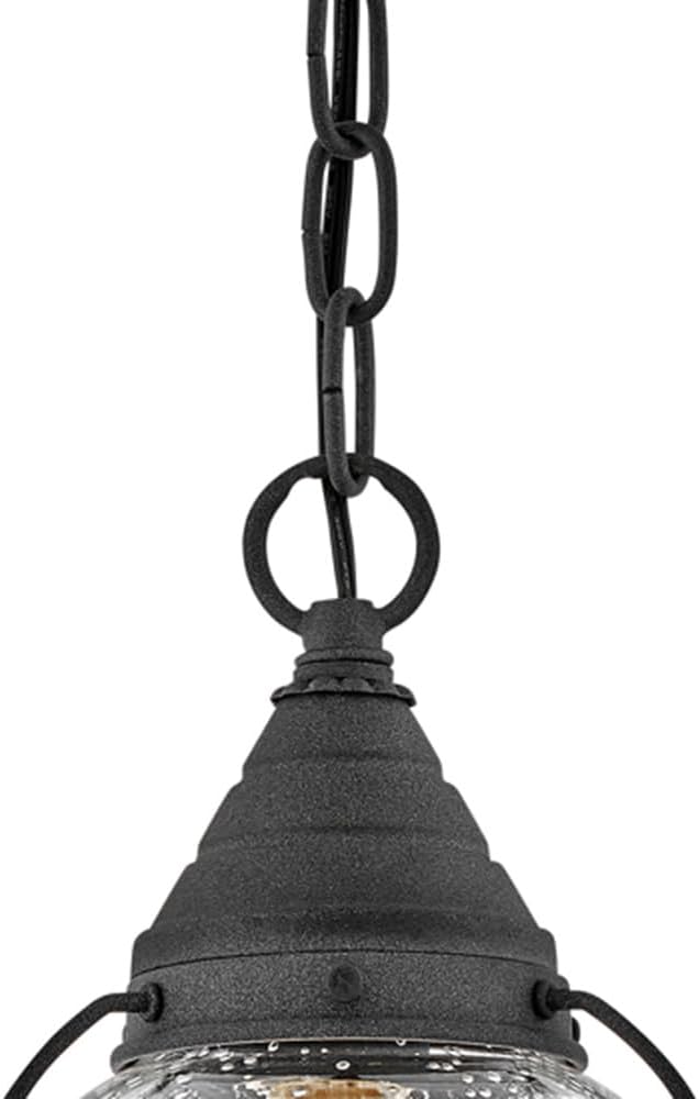 Hinkley Cape Cod 2203DZ Extra Small Outdoor Convertible Light Fixture, Flush Mount or Pendant, Even or Sloped Ceilings, Aged Zinc