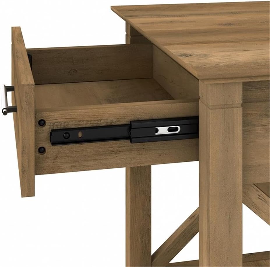 Bush Home Key West Nightstand with Drawer in Reclaimed Pine