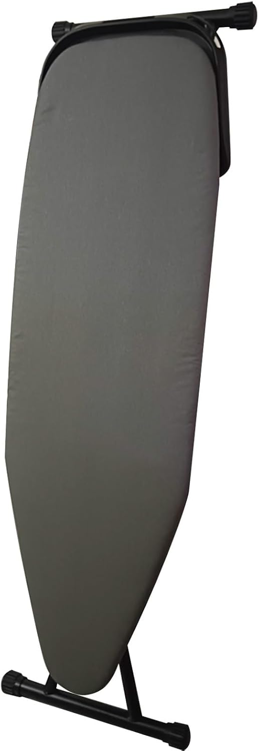 Compact Folding Ironing Board with Retractable Iron Rest, Adjustable Ironing Board with 6 Heights for Home Laundry, Hotel, Sewing Room Use
