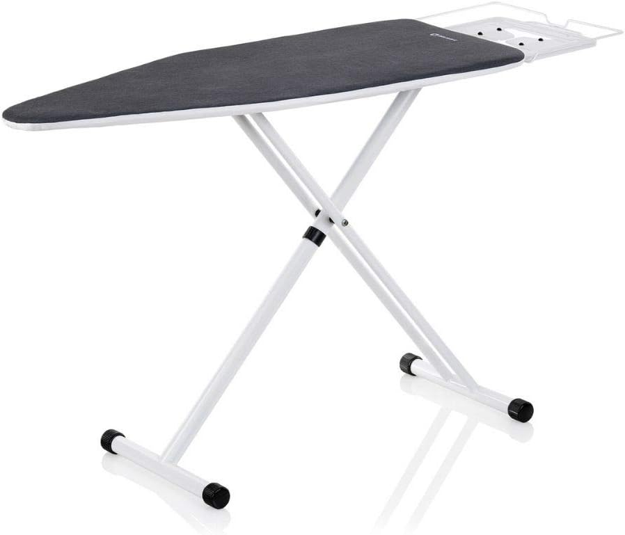 Reliable 120IB Home Ironing Board 19' X 47.5' Made in Italy Portable Ironing Board with Vera Foam Memory Foam Cover, 7 Step Height Adjustable, Heavy-Duty Tube Frame Construction, Strong Iron Rest