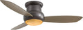 Minka-Aire F474L-ORB, Concept II Wet LED Oil-Rubbed Bronze Flush Mount 52' Outdoor Fan w/LT & Ctrl
