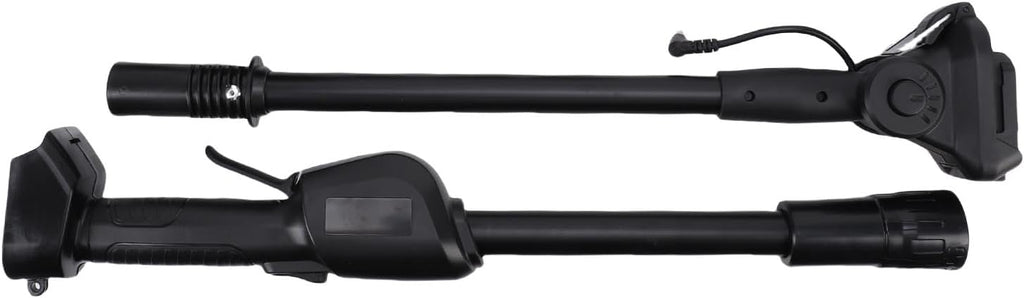 Zyyini Cordless Tiller, Rechargeable Electric Garden Cultivator, Pole Length 51.2 Inch, with 2 X 1500mAh Batteries, for Loosening Soil Weeding Lawn Gardening (US Plug)