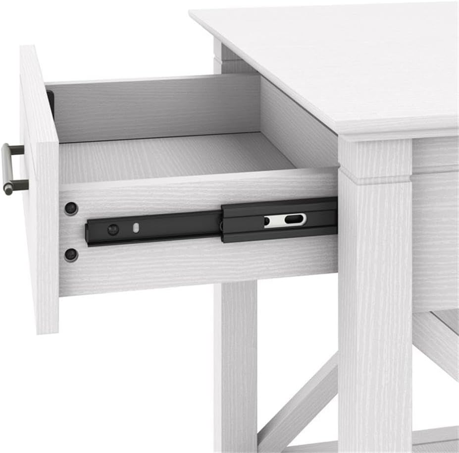 Bush Home Key West Coffee Table with Storage in Pure White Oak