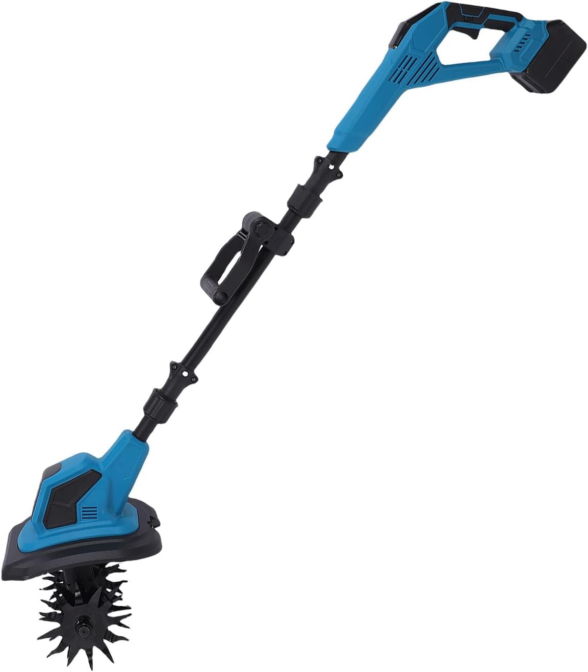 Cordless Tiller Cultivator, Garden Tillers Suitable for BL1830B BL1840B BL1850B BL1860B BL1815 BL1820 Battery Powered Garden Cultivator, Power Tillers, Easy to Operate