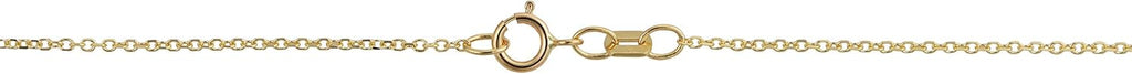 KoolJewelry 10k Yellow Gold 1.1 mm Cable Chain Necklace for Women (16, 18, 20, 24 or 30 inch)