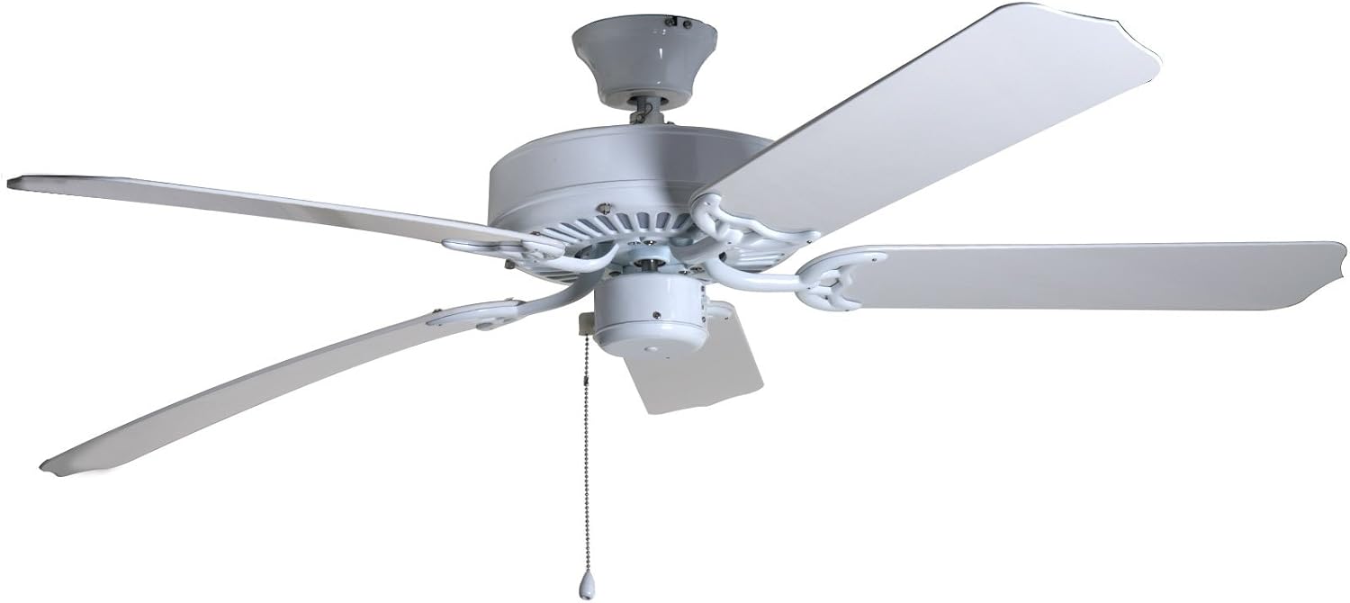 Boston Harbor CF-78092 Outdoor Ceiling Fan, 52', White