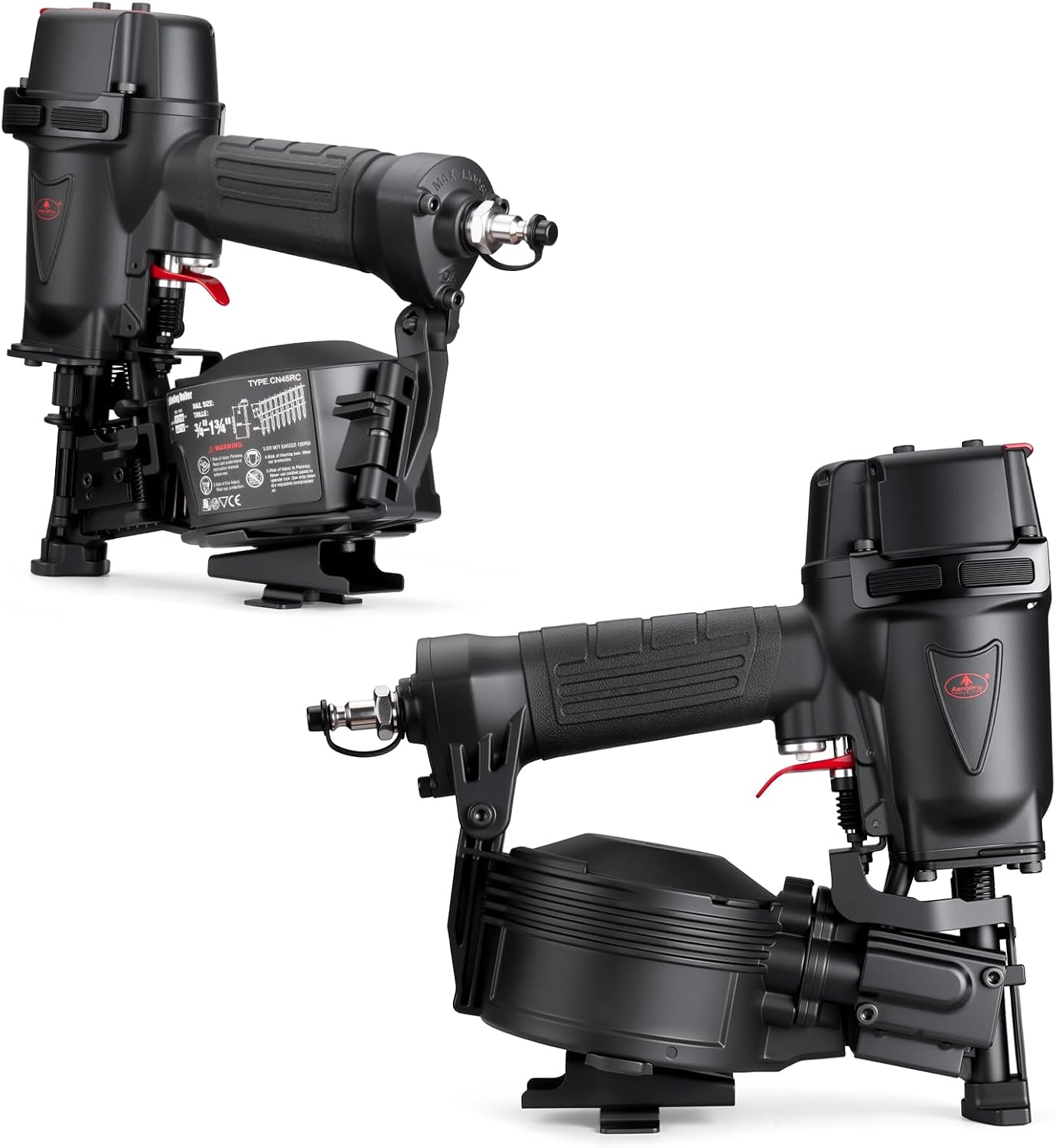AEROPRO TOOLS Roofing Nailer 15 Degree Coil Roofing Nails 3/4-Inch up to 1-3/4-Inch CN45RC