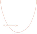 Floreo 10k Yellow Gold, White Gold, or Rose Gold 0.68mm Double Extendable Solid Diamond Cut Cable Chain Adjustable Necklace, 16' - 17' - 18 Inch