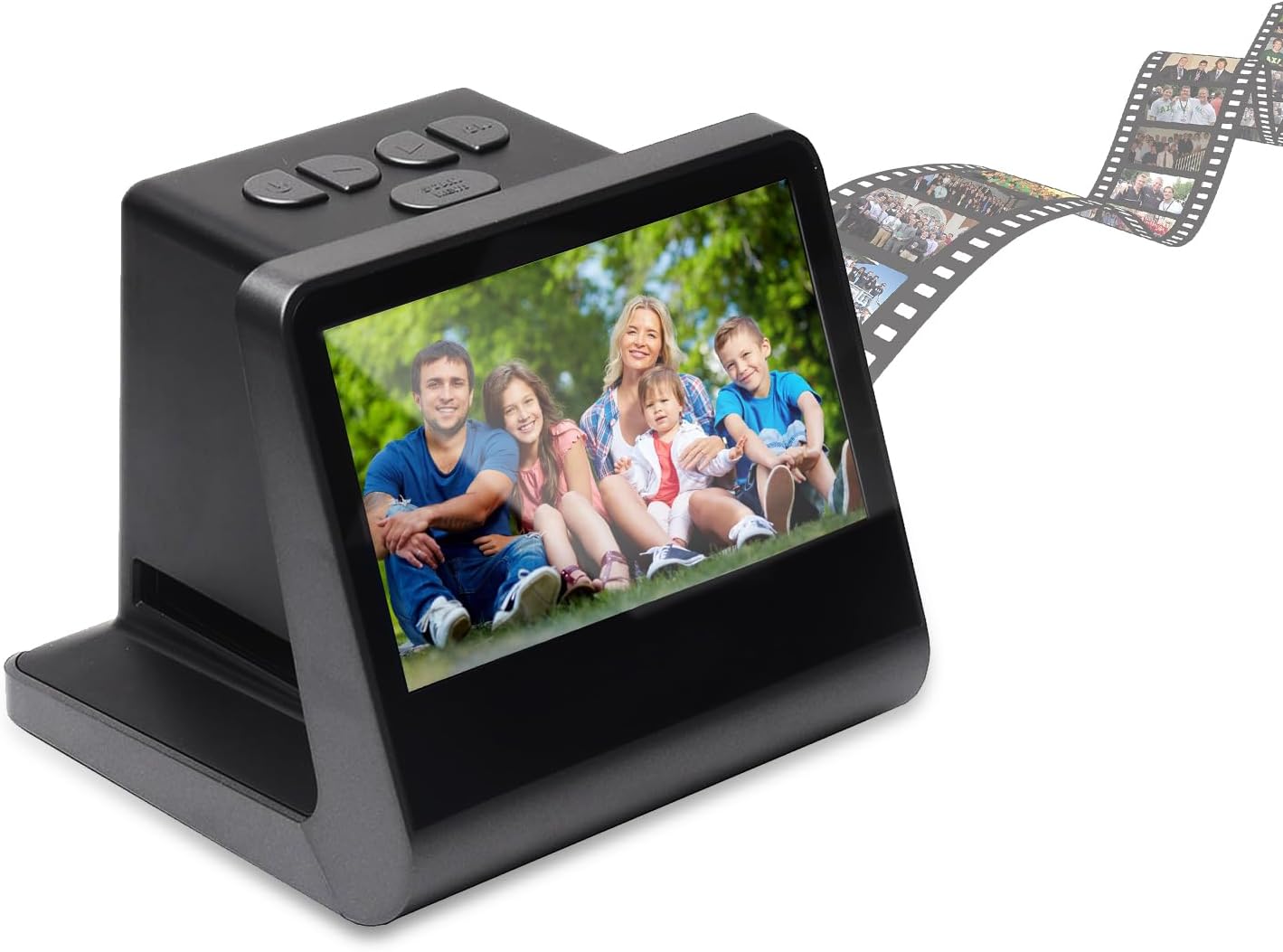 Slide & Negative Scanner with 5inch LCD Screen, 48MP Digital Film Scanner Convert 135 126 110 Super 8mm Films to High Resolution 48MP JPEG Digital Photos