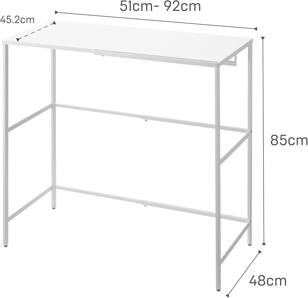 YAMAZAKI Home Tower Expandable Over Suitcase Shelf, Closet Luggage Organization Clothes Hanger Metal Shelf - Steel