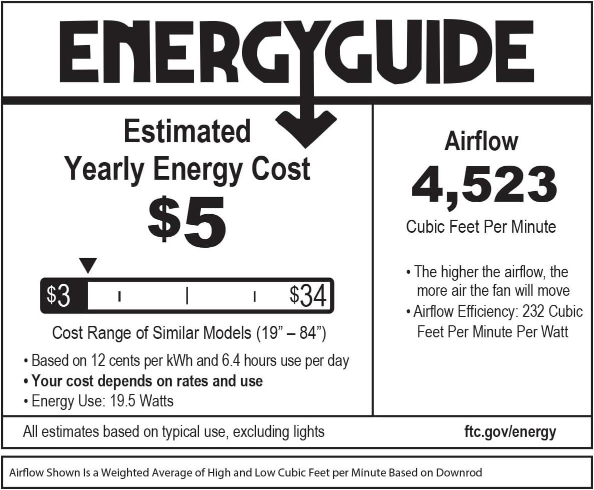 Hinkley Tropic Air 52' Indoor/Outdoor Ceiling Fan, Metallic Matte Bronze and Palm-Shaped Walnut Composite Fan Blades