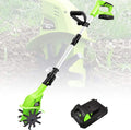 20V 4000Mah Electric Tiller Cultivator/Rotavator,Electric Cordless Hand Tiller Soil Cultivator,Gardening Tool Cultivation Machine for Allotment, Lawn, Garden