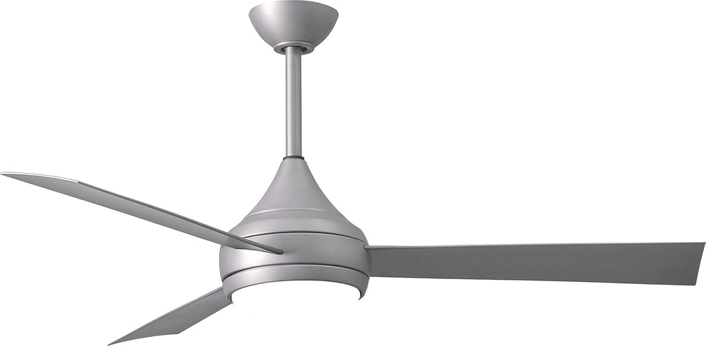 Matthews DA-BS-BS Donaire Outdoor Wet/Salt Water Rated 52' Marine-Grade Coastal Ceiling Fan with LED Light & Remote, Brushed Stainless