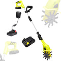 20V Electric Tiller Rotavator Garden Cordless Tillers, 250rpm No Load Speed, Cultivator Garden Tool - 10.5cm/4.1 Inch Tilling Width, 25cm/9.8 Inch Tilling Depth