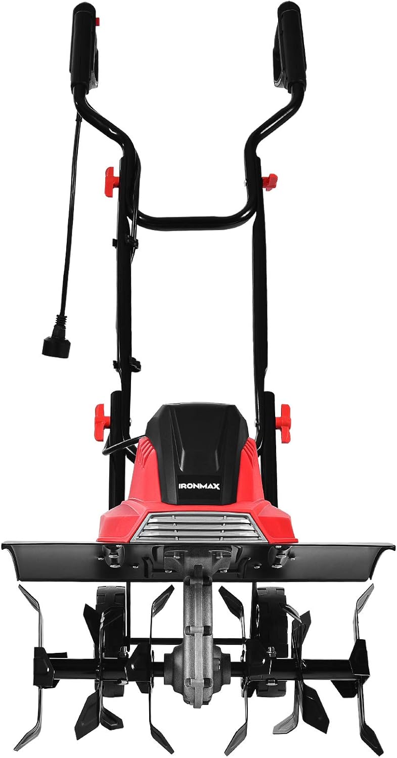 Goplus 17-Inch 13.5 Amp Corded Electric Tiller and Cultivator, Powerful Tillers w/ 9-Inch Tilling Depth, 6 Tines, Rototillers Tool for Garden Lawn Soil Digging