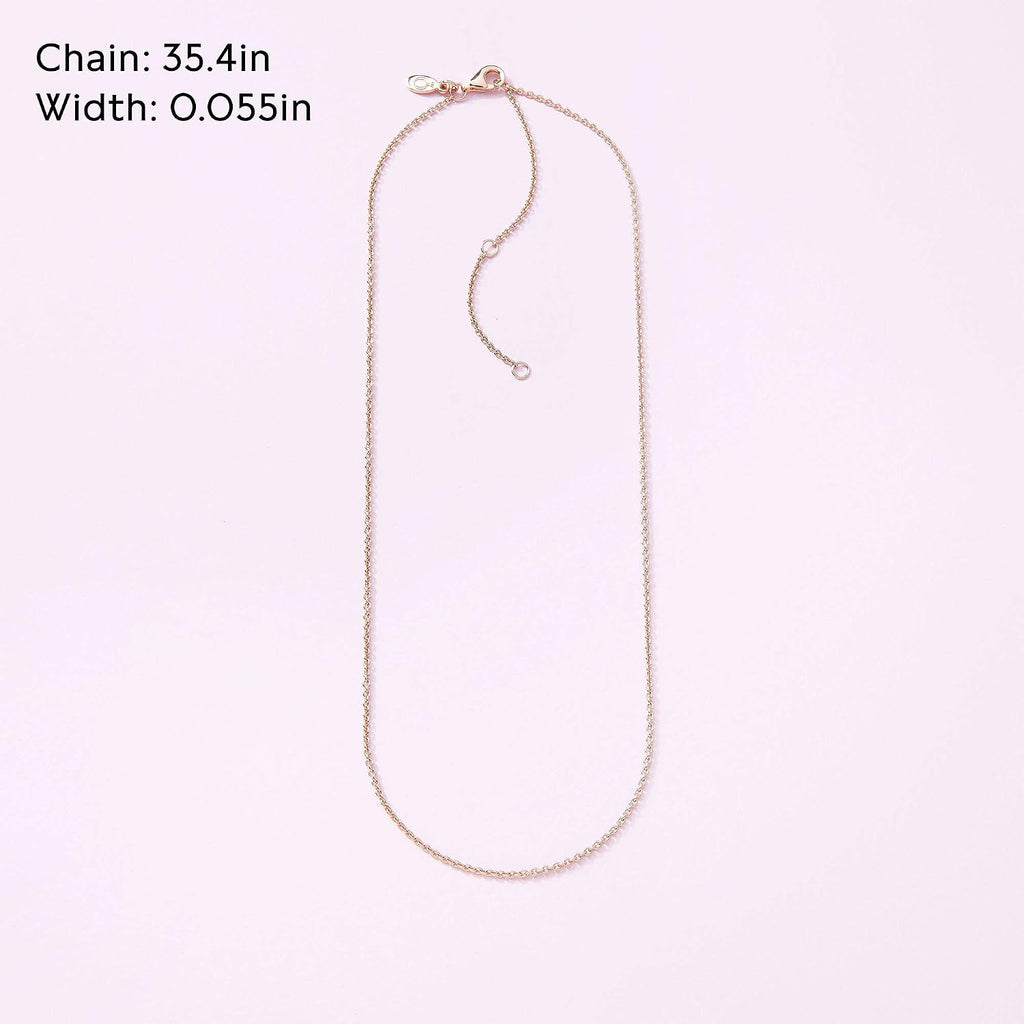 PANDORA Jewelry - Classic Cable Chain Necklace with Lobster Clasp - Great Gift for Women - Made Rose Gold, With Gift Box