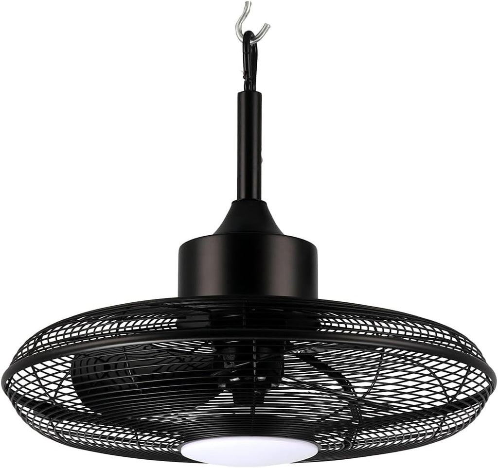 Wynwood QL11191BK 20-Inch Markham Wet Rated Ceiling Fan, Matte Black, Outdoor Ceiling Fan with 3-Way CCT LED Light, 3-Speed Remote Control, All-Weather ABS Blades