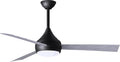 Matthews DA-BK-BW Donaire Outdoor Wet/Salt Water Rated 52' Marine-Grade Coastal Ceiling Fan with LED Light & Remote, Matte Black with Barn Wood Tone