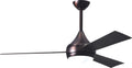 Matthews DA-BB-BB Donaire Outdoor Wet/Salt Water Rated 52' Marine-Grade Coastal Ceiling Fan with LED Light & Remote, Brushed Bronze