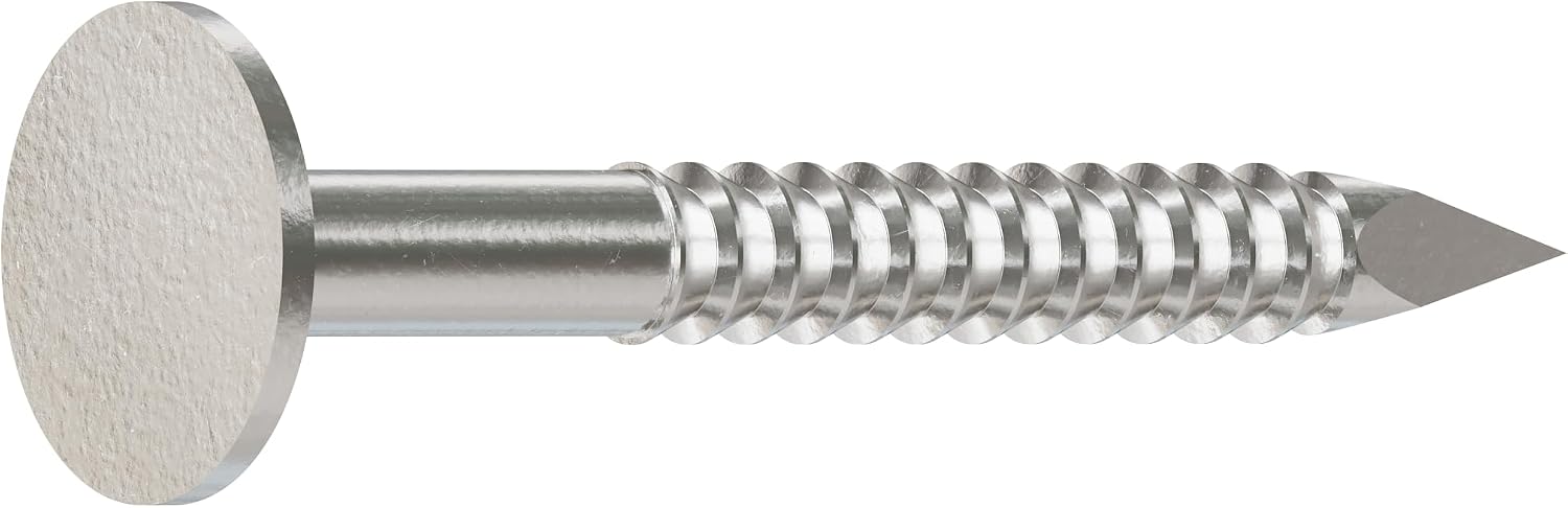 Simpson Strong-Tie S311ARNB Roofing Nail - 1-1/4 in. x 0.120 in. Annular Ring Shank Increases Withdrawal Resistance, Type 304 Stainless Steel, Diamond Point, Full Round Head (25 lb.)