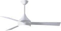 Matthews DA-WH-WH Donaire Outdoor Wet/Salt Water Rated 52' Marine-Grade Coastal Ceiling Fan with LED Light & Remote, Gloss White