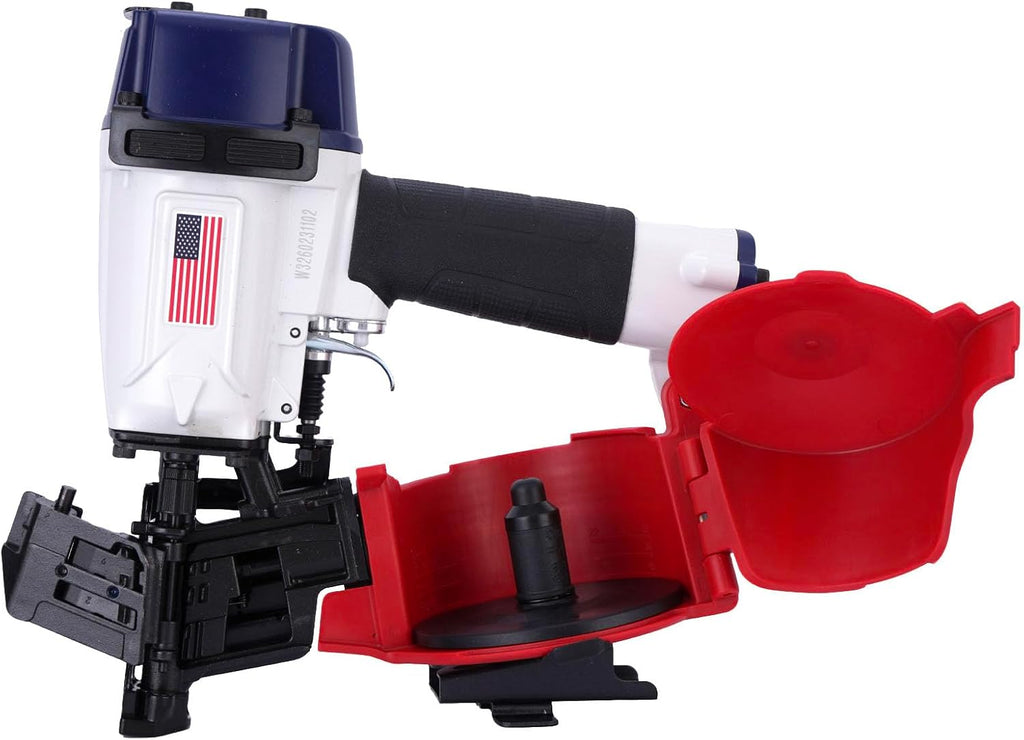 American Style CN45N Roofing Nailer, 15 Degree Roofing Nail Gun, 3/4-Inch to 1-3/4-Inch Coil Nails, 120-pcs Load Capacity Coil Nailer