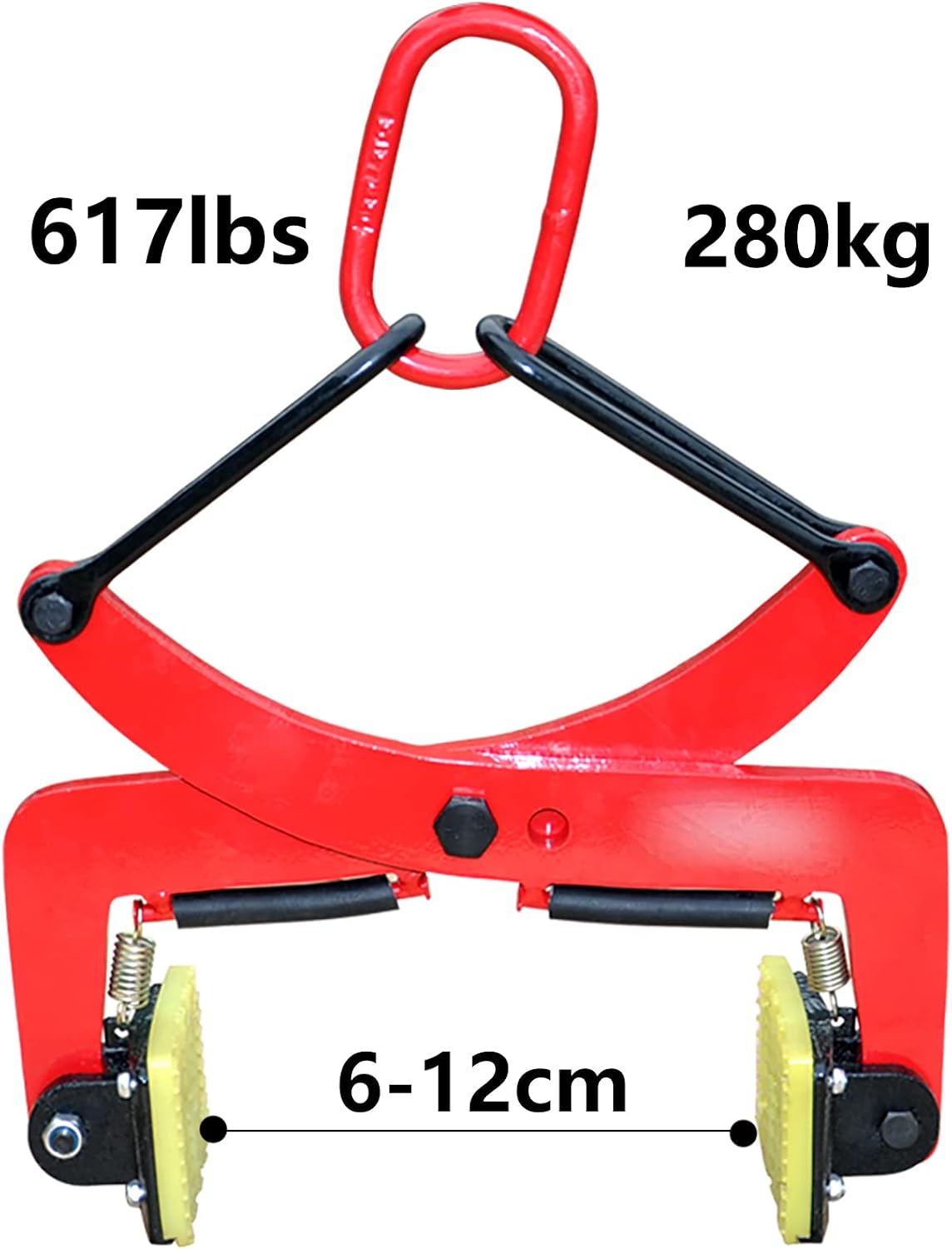 Stone Lifting Clamps, Vertical Steel Plate Lifting Clamps, Heavy-Duty Plate Pliers Clamp for Transporting Steel Plates and Transporting Hanging Stone,4in,280kg