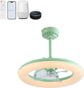 OVAL AIR AIR8001B Piero 21.5' Contemporary Minimalist 6-Speed Metal Mobile-App/Remote-Controlled Dimmable Smart Integrated LED Ceiling Fan Bedroom, Living Room, Dining Room, Pistachio Gelato