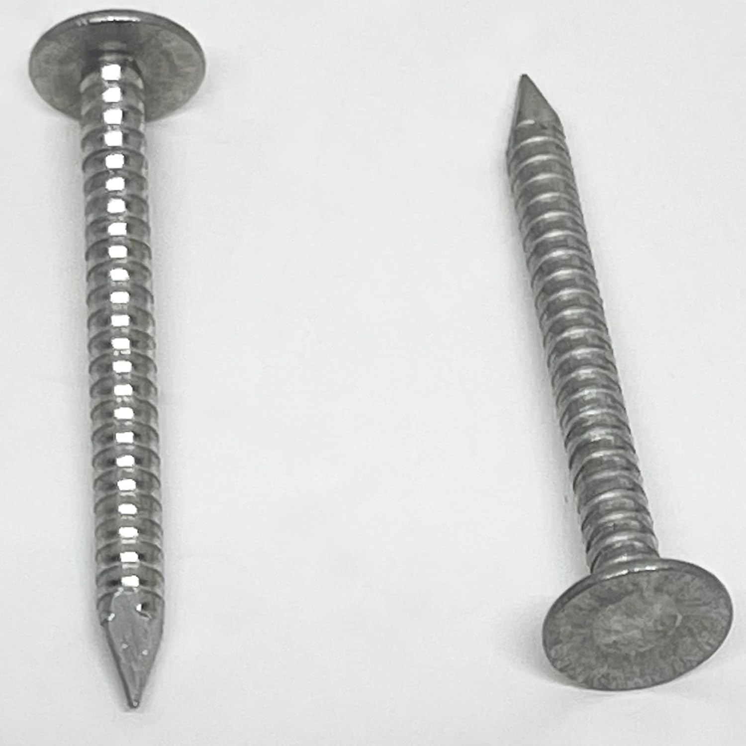 1.25'-RING SHANK ALUMINUM - ROOFING SIDING NAILS - Vinyl & Aluminum Siding & Facia Trim Nail – Aluminum metal secure holding Ring Shank nail – QTY (2000)