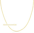 Floreo 10k Yellow Gold or White Gold 0.87mm Double Extendable Solid Diamond Cut Cable Chain Adjustable Necklace, 16' - 17' - 18 Inch